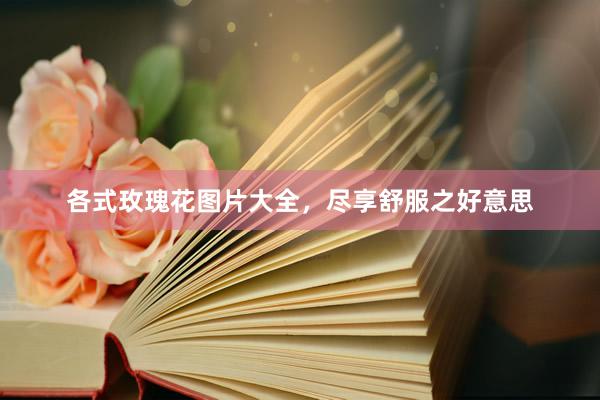 各式玫瑰花图片大全，尽享舒服之好意思